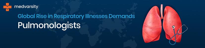 This blog features an image highlighting the global surge in respiratory illnesses, emphasizing the increasing need for pulmonologists.