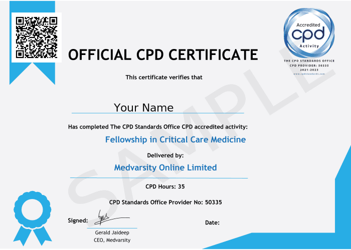 Certificate of Completion