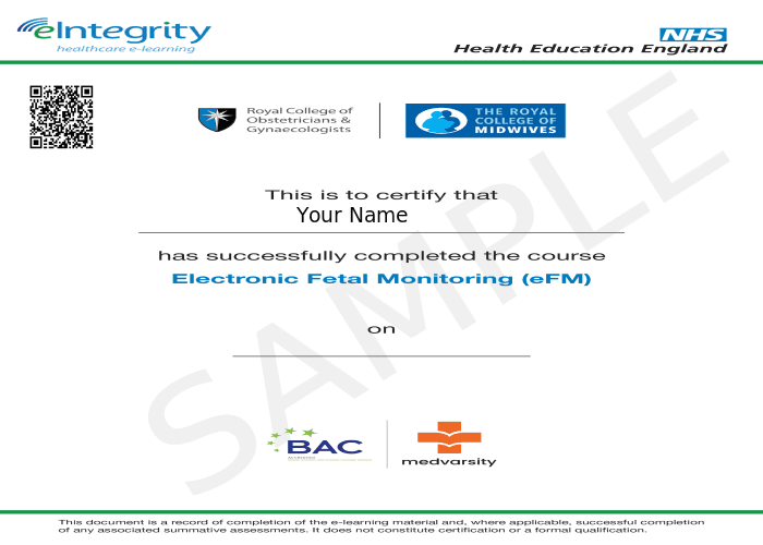 Certificate of Completion