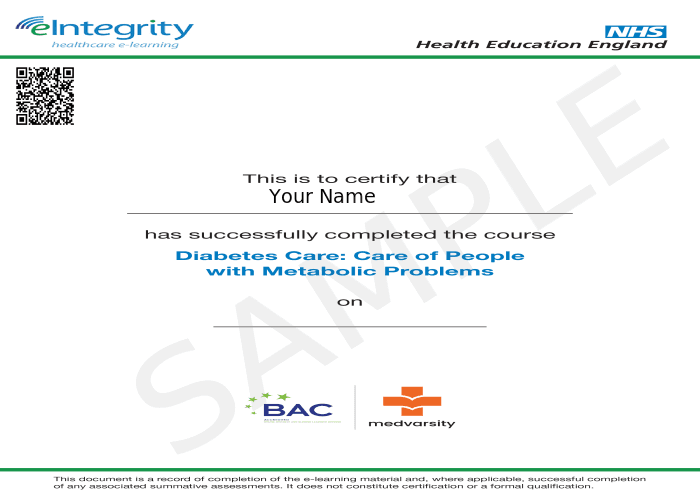 Certificate of Completion