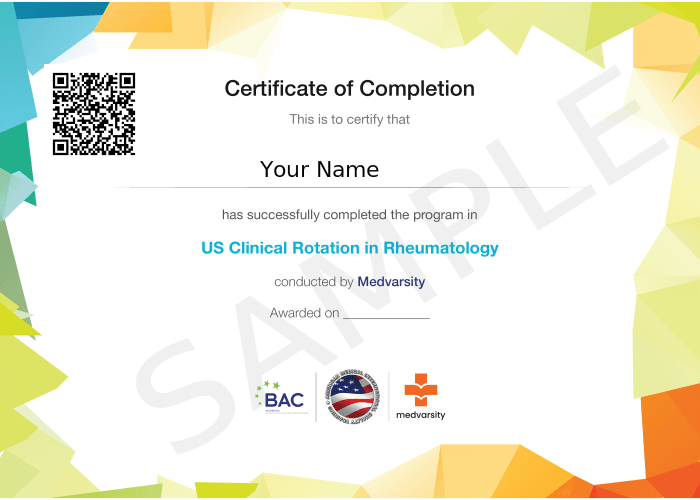 Certificate of Completion
