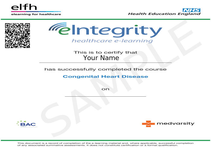 Certificate of Completion
