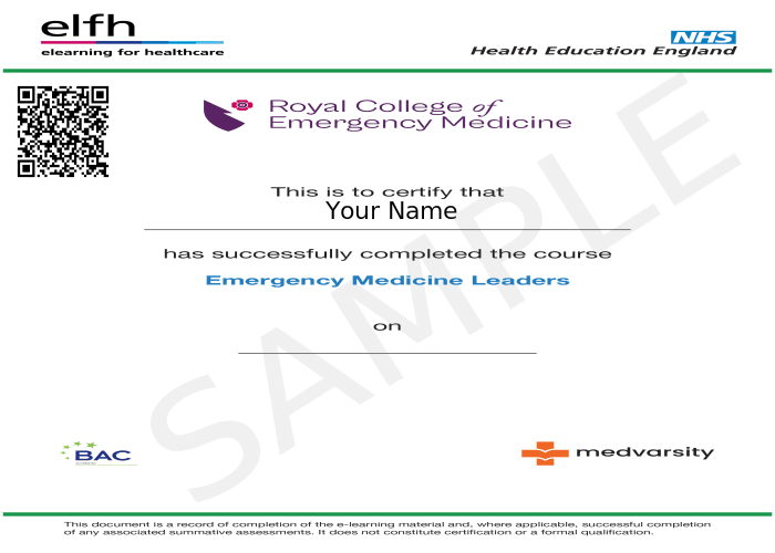 Certificate of Completion
