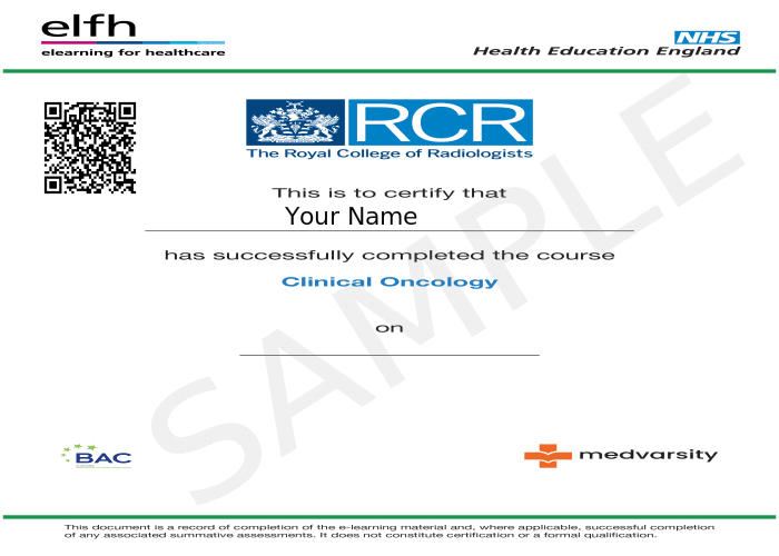 Certificate of Completion
