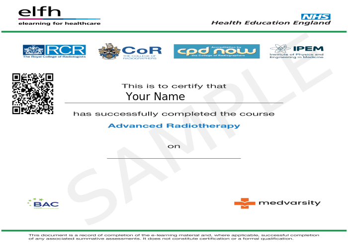 Certificate of Completion