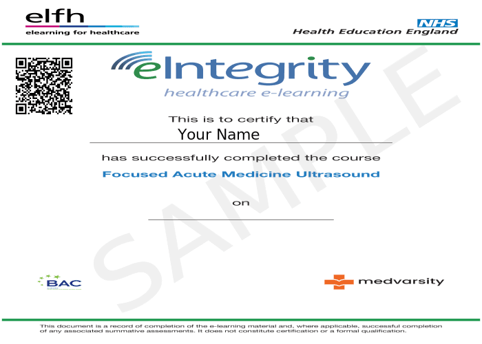 Certificate of Completion